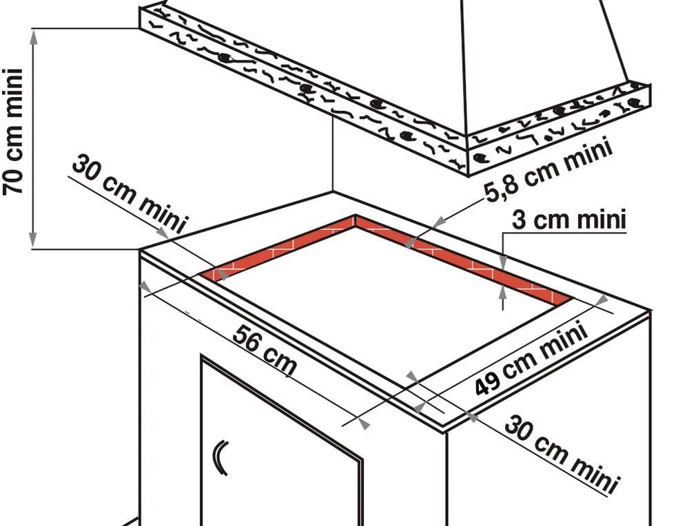 Image Induction and gas hob BPI6414BM