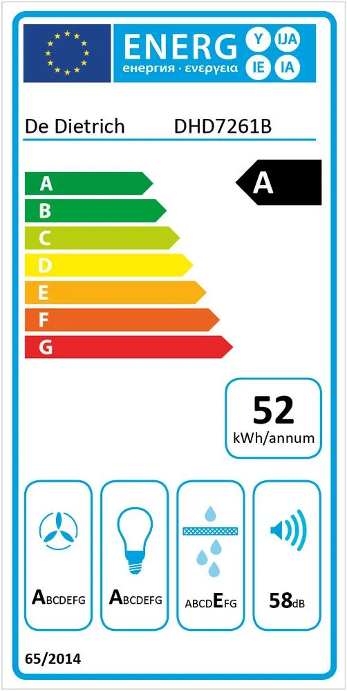 Image DOWNDRAFT HOOD DHD7261B 120 cm