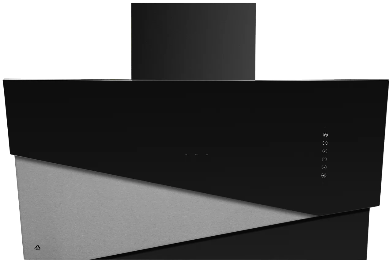 Image Trio Black Inox angled chimney hood (CDP9001CI)
