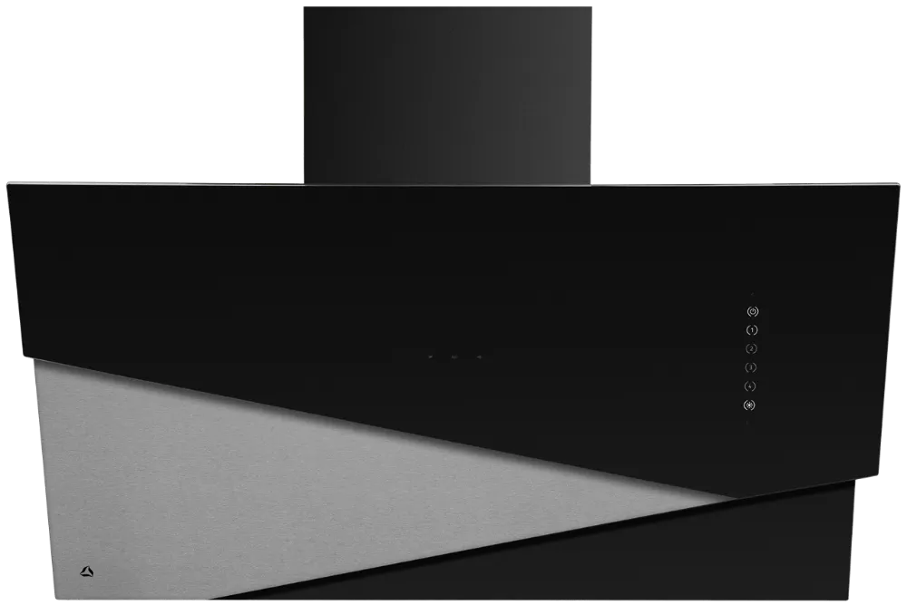 Trio Black Inox angled chimney hood (CDP9001CI)