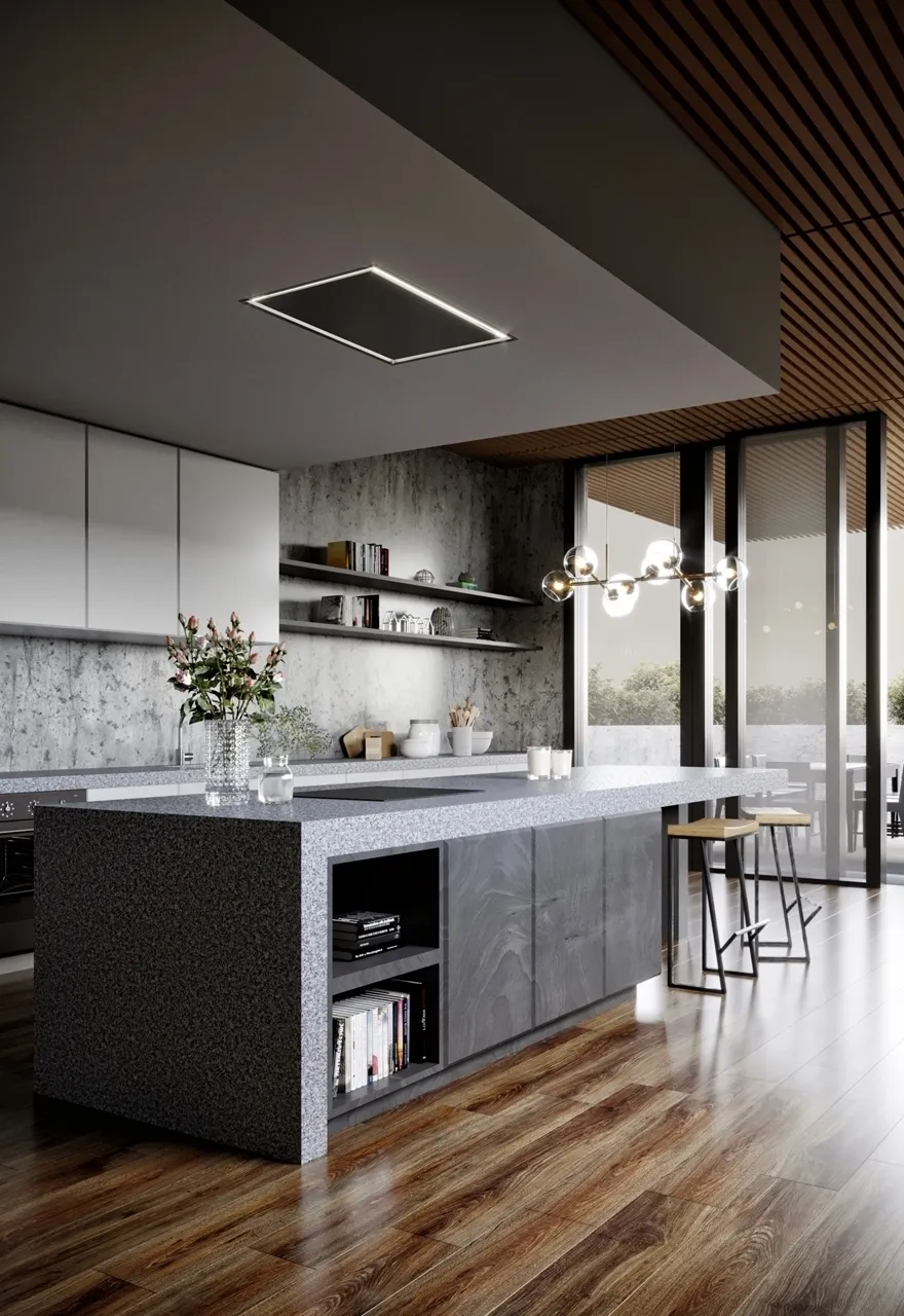 Image Built-in ceiling hood SU Frame Black (CDS9002C)