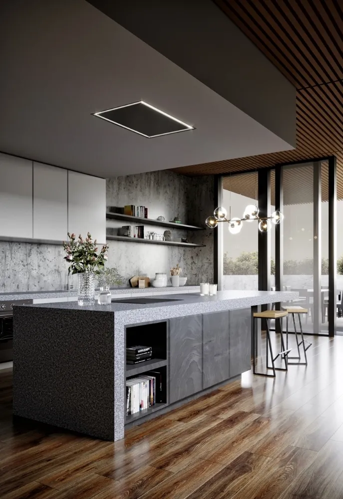 Image Built-in ceiling hood SU Frame Black (CDS9002C)