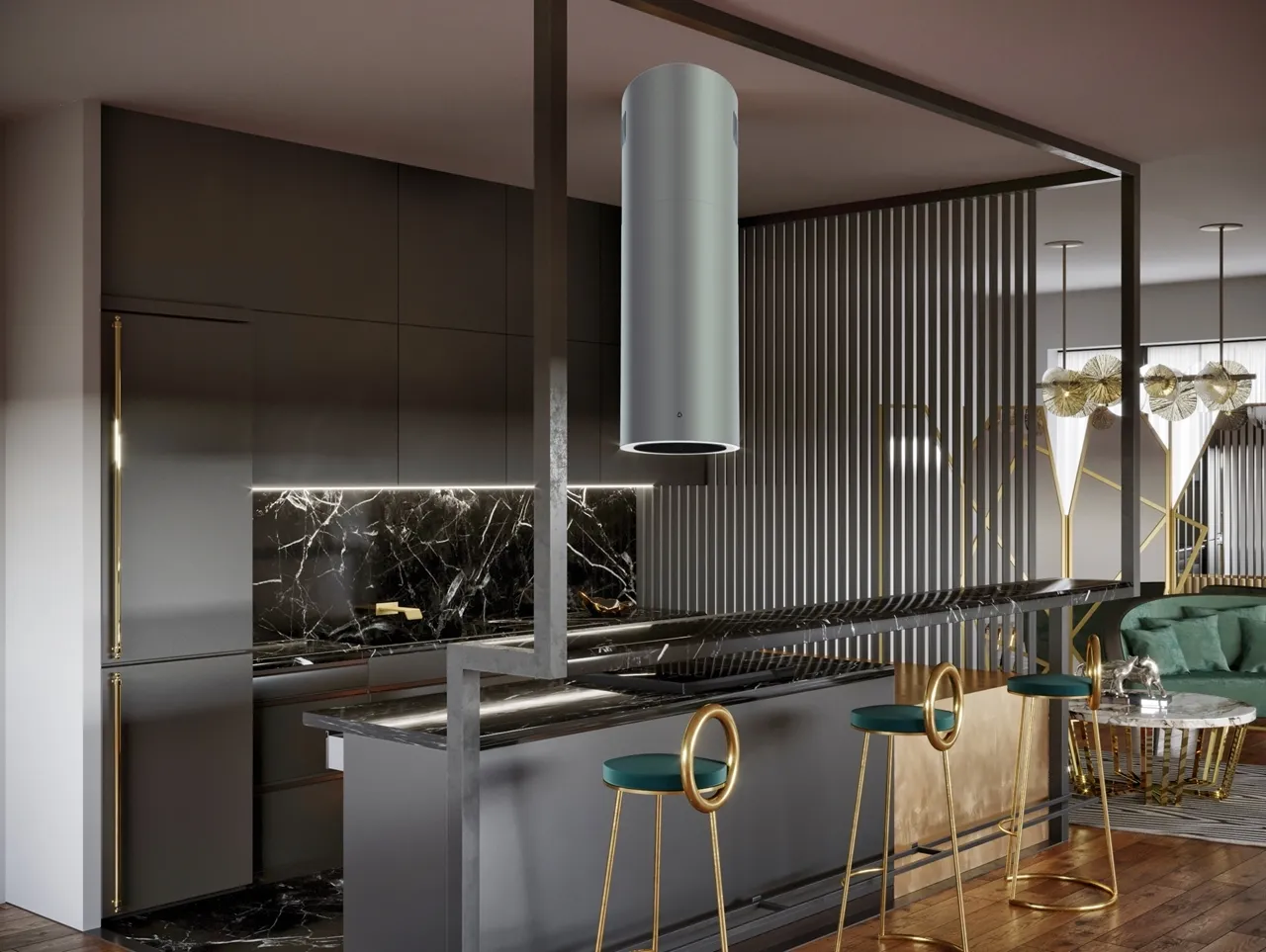 Image Island hood Tubus W Inox (CDW3801I)