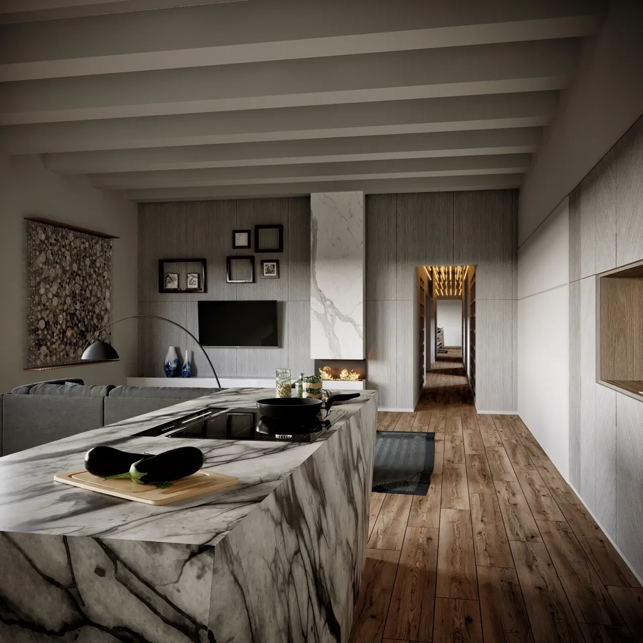 Image Worktop hood MOONDRAFT 90 Black CDB9001CC