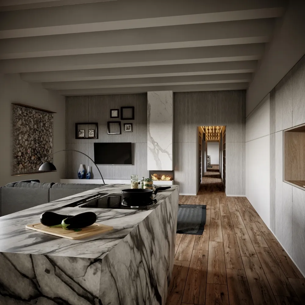 Image Worktop hood MOONDRAFT 90 Black CDB9001CC