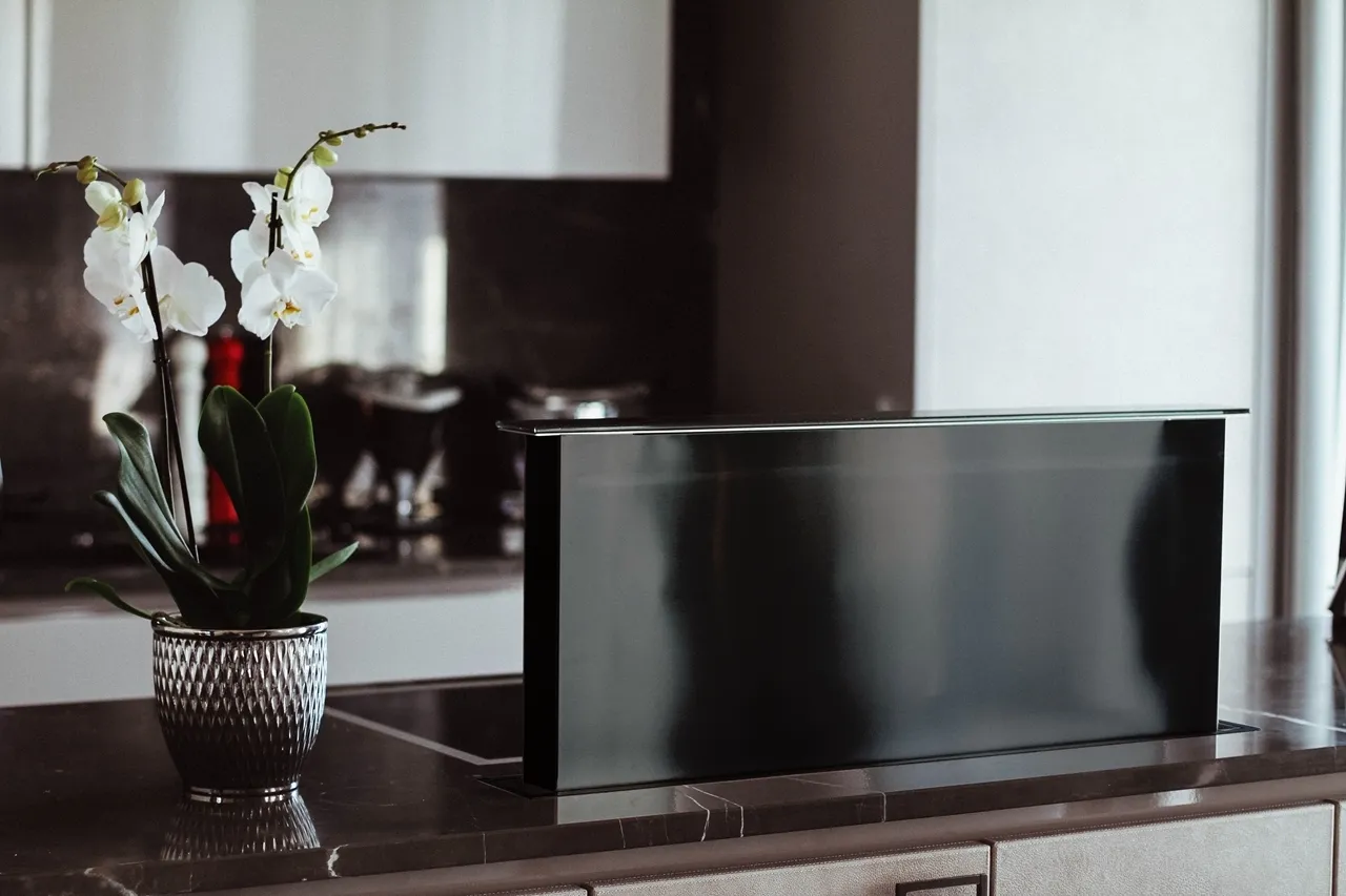 Image Worktop hood MOONDRAFT 90 Black CDB9001CC