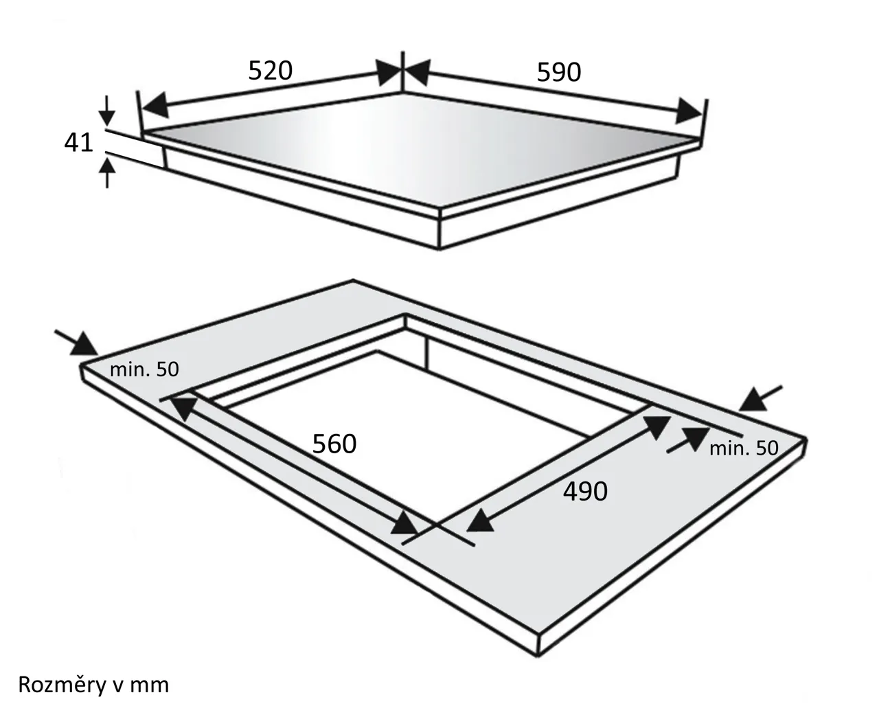 Image VITROCERAMIC HOB KPV6010B