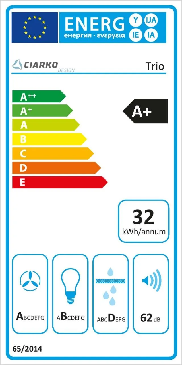 Image Chimney hood Trio Black (CDP9001CC)