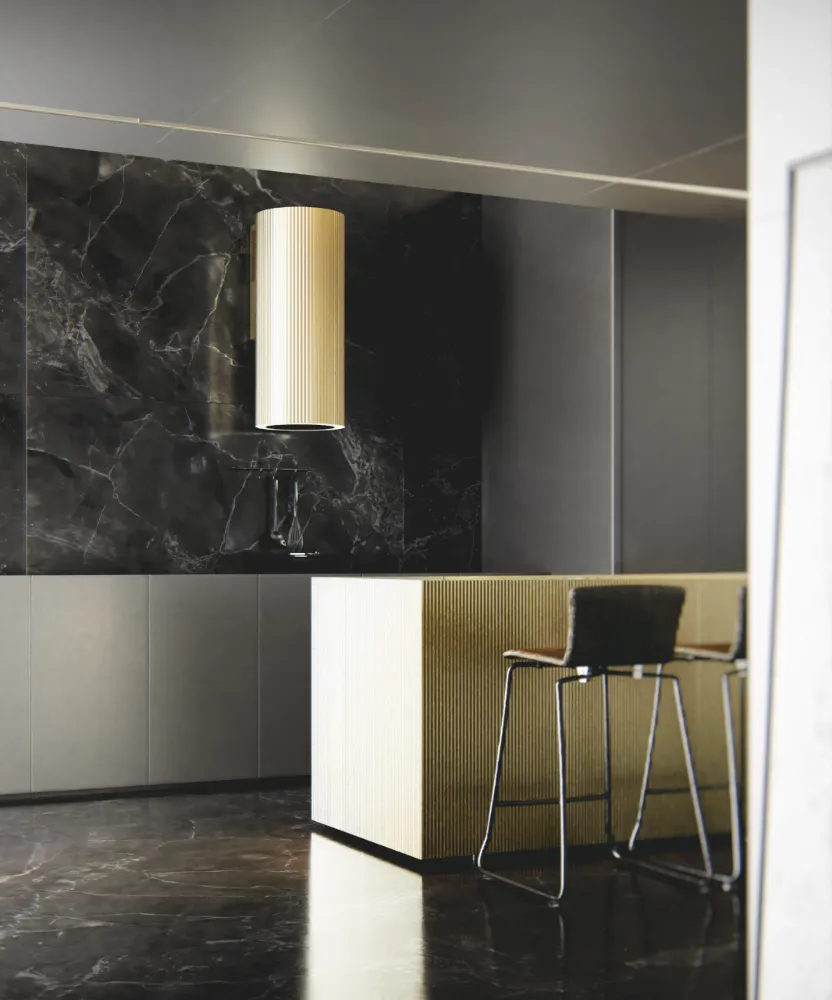 Image Chimney hood Monogram Gold (CDP3802Z)