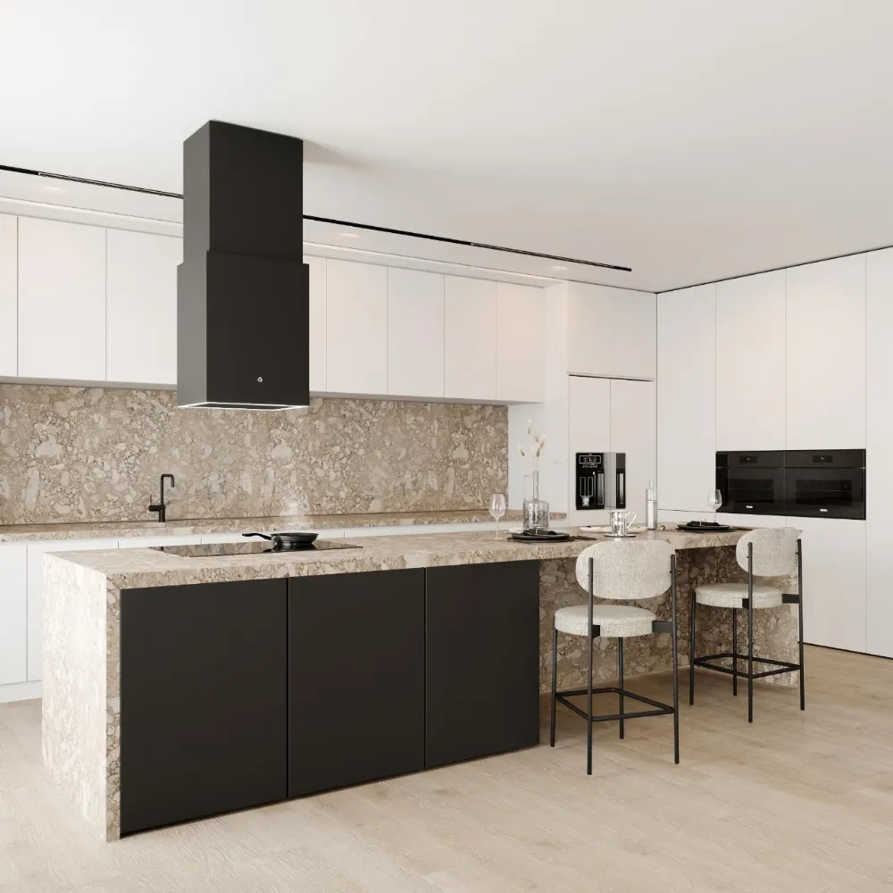 Image Island hood Cube W Black (CDW4001C)