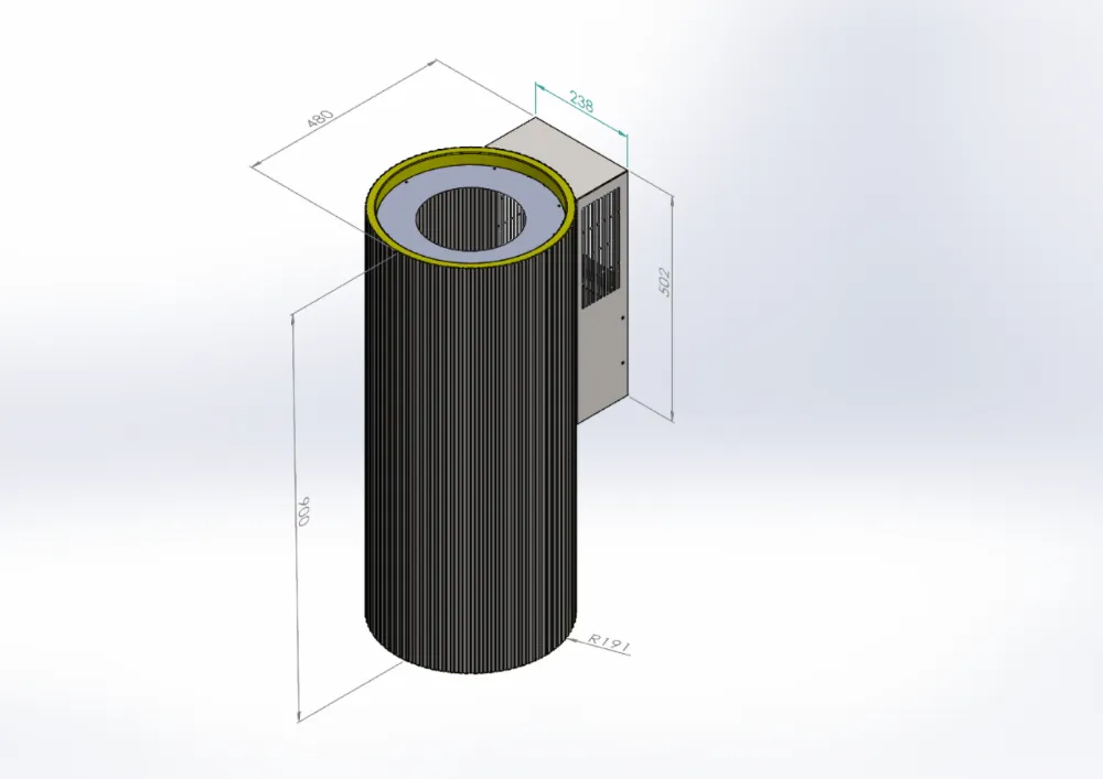 Image Chimney hood Monogram Gold (CDP3802Z)