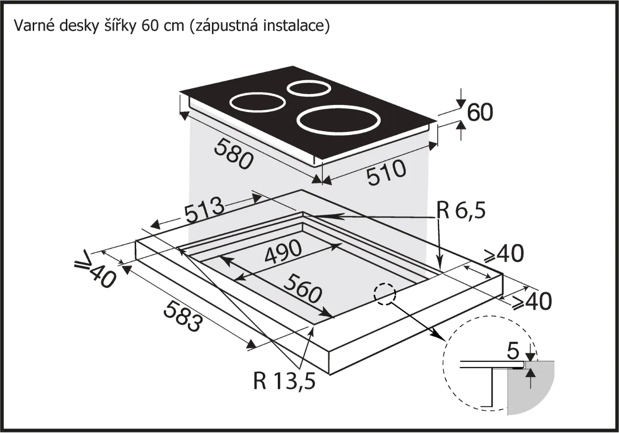 Image INDUCTION HOB BPI1641SB