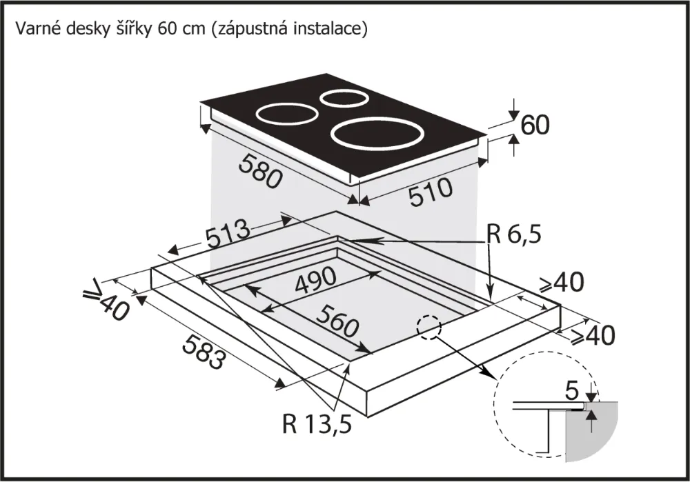 Image INDUCTION HOB BPI1641SB