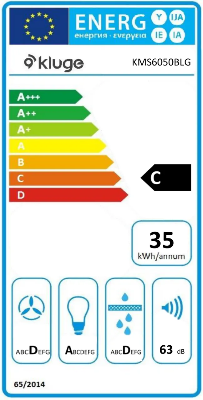 Image ANGLED CHIMNEY HOOD KMS6050BLG