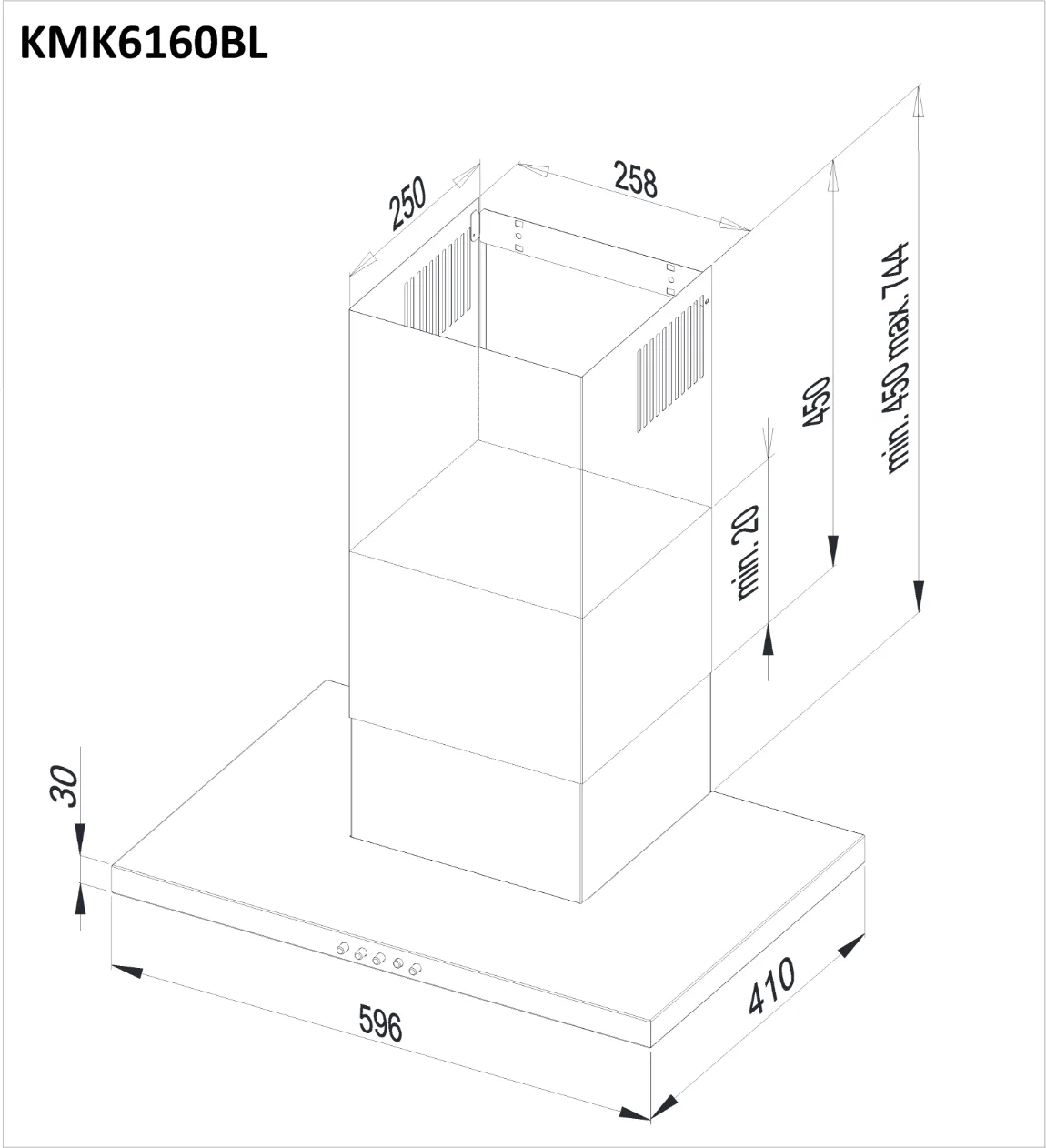 Image Chimney hood KMK6160BL