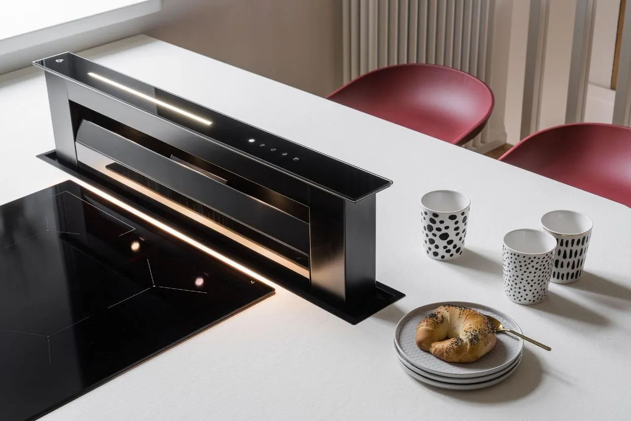 Image Worktop hood MOONDRAFT 90 Black CDB9001CC