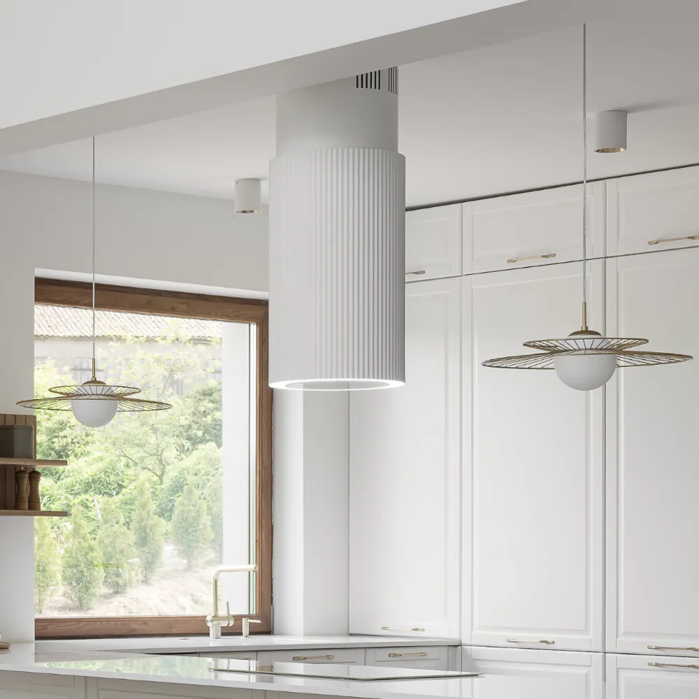 Image Island hood Monogram W White (CDW3802B)