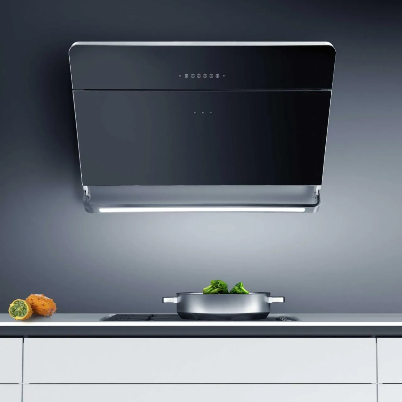 Image Illumia Black chimney hood (CDP9002C)