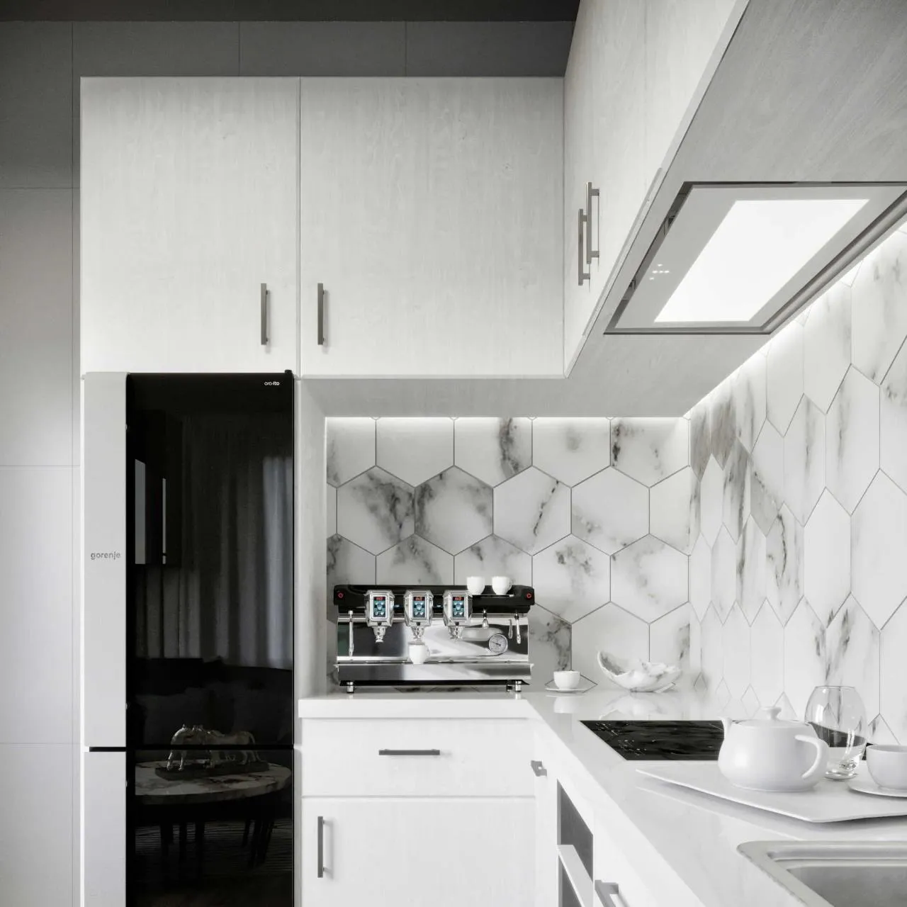 Image Built-in kitchen hood SU Mini 74 White (CDZ7402B)