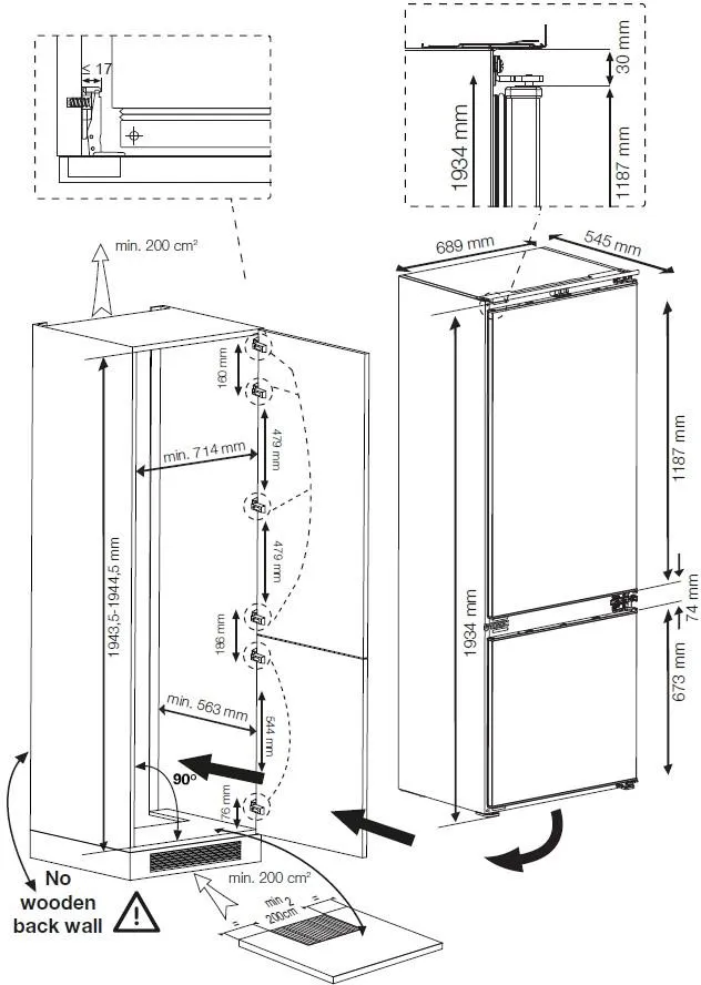 Image CHLADNIČKA GKMI26950N