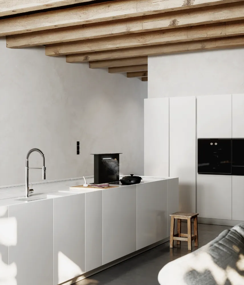 Image Worktop hood MOONDRAFT 60 Black CDB6001CC