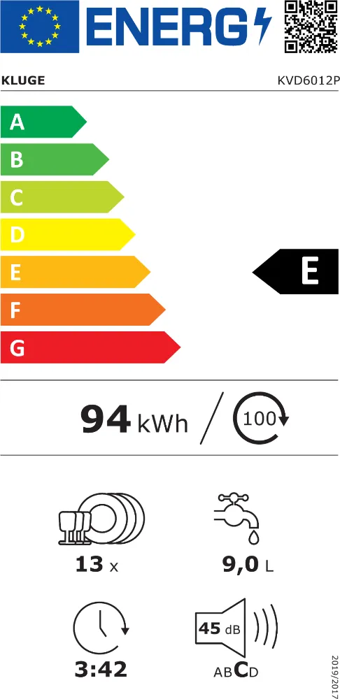 Image BUILT-IN DISHWASHER KVD6012P