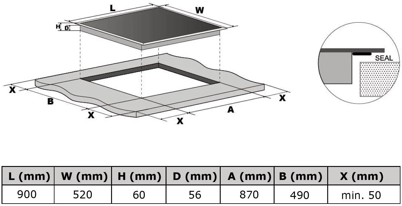 Image INDUCTION HOB KPI9040B
