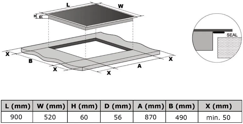 Image INDUCTION HOB KPI9040B