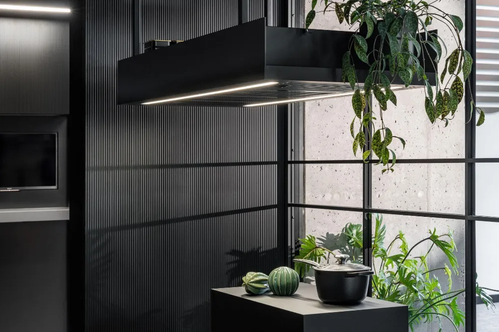 Image Island hood MINIMAL 1.90P Black CDW901C+P