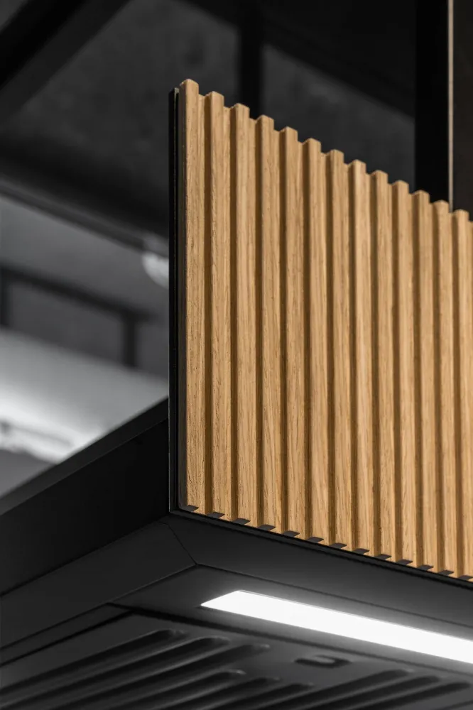 Image Island hood MINIMAL 1.90P Black CDW901C+P