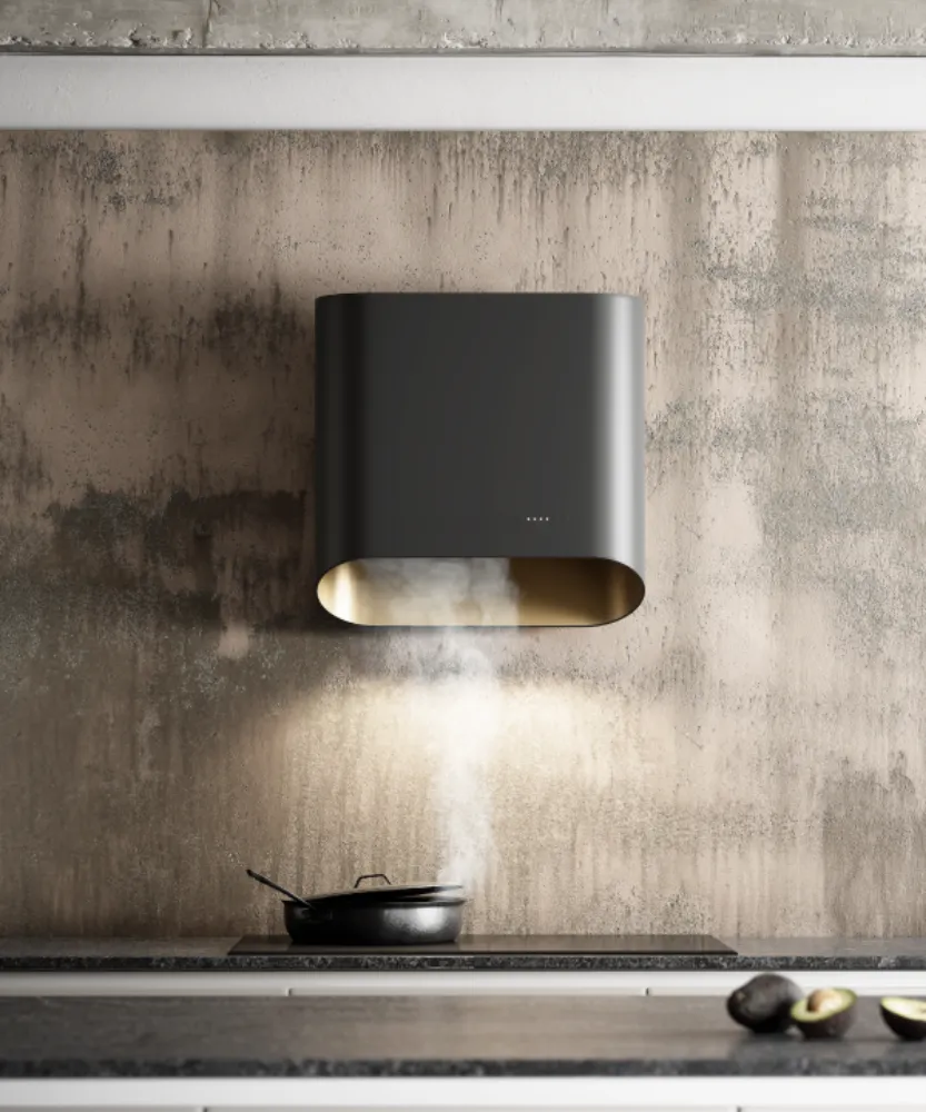 Image CHIMNEY HOOD SIMPLE 60 BLACK GOLD CDP6002B/G