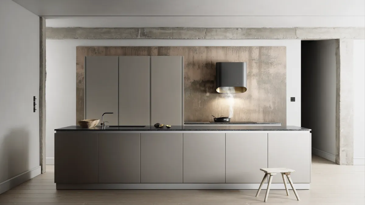 Image CHIMNEY HOOD SIMPLE 60 BLACK GOLD CDP6002B/G