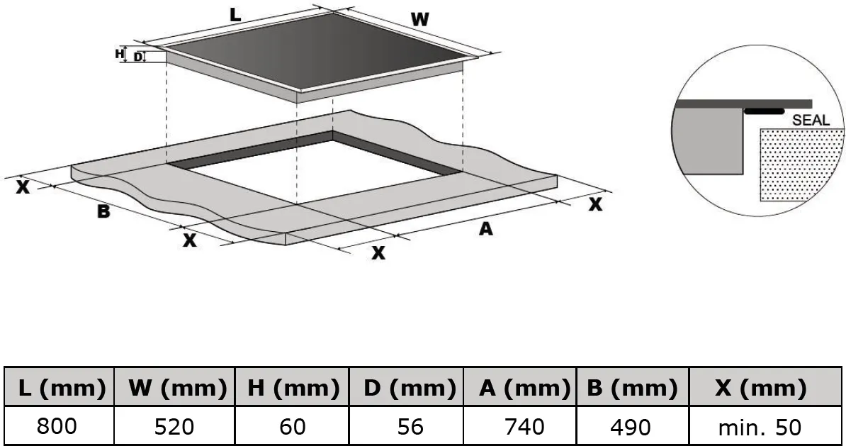 Image INDUCTION HOB KPI8031B