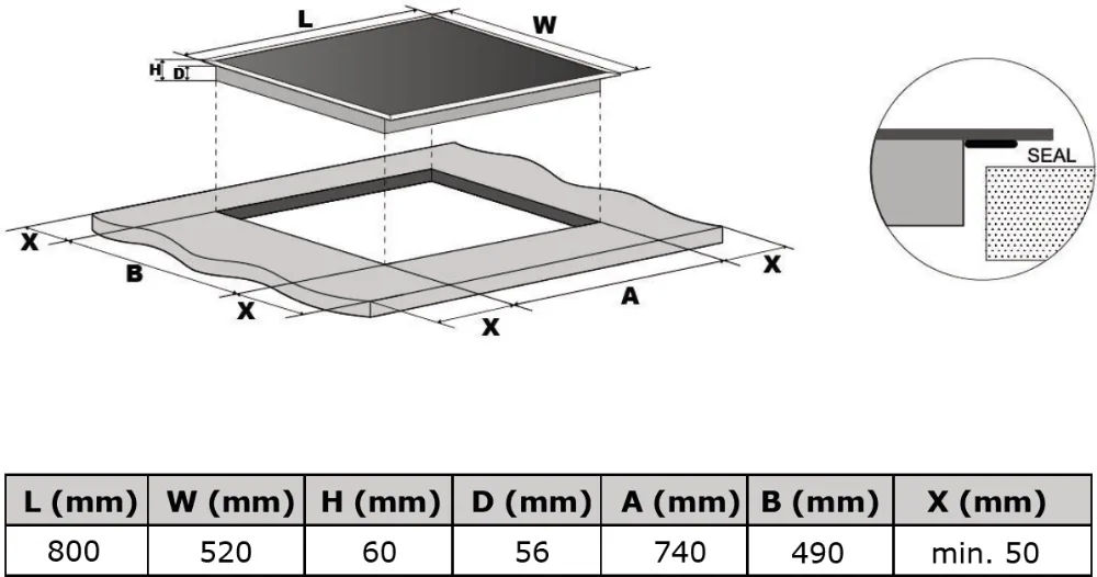 Image INDUCTION HOB KPI8031B