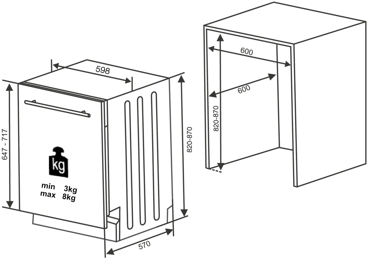 Image BUILT-IN DISHWASHER KVD6002P