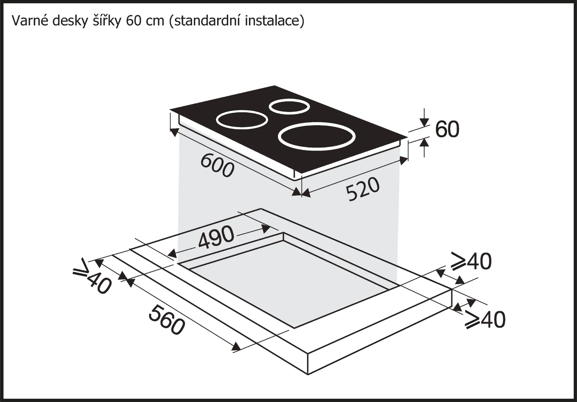 Image INDUCTION HOB BPI264HSW