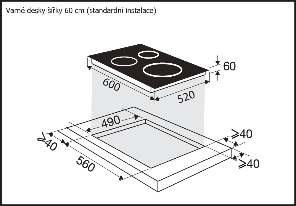 Image INDUCTION HOB BPI264HSW