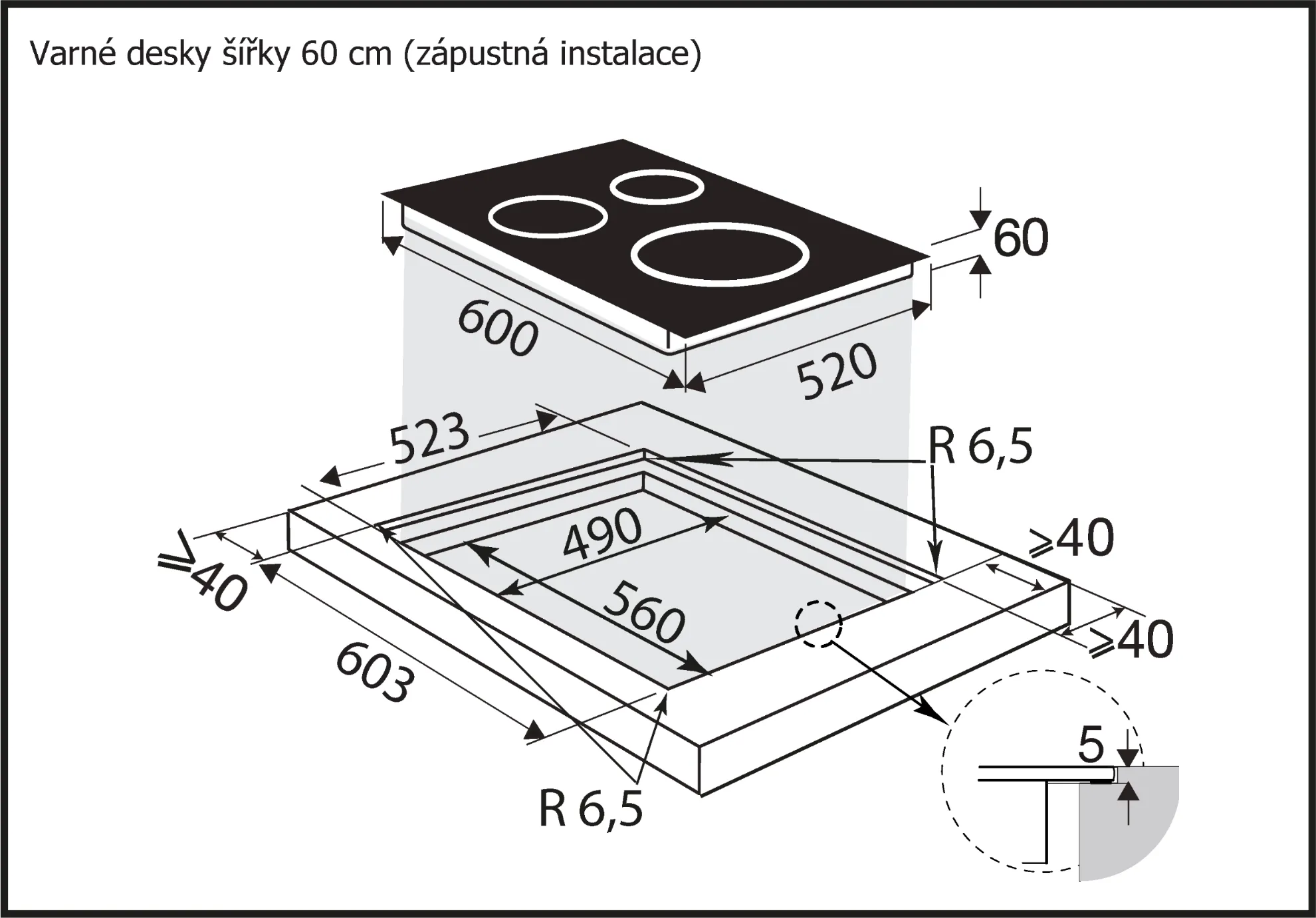 Image INDUCTION HOB BPI264HSW