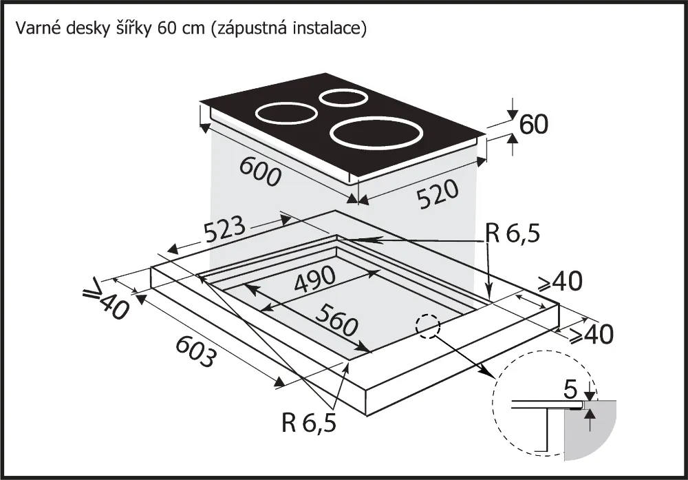 Image INDUCTION HOB BPI264HSW