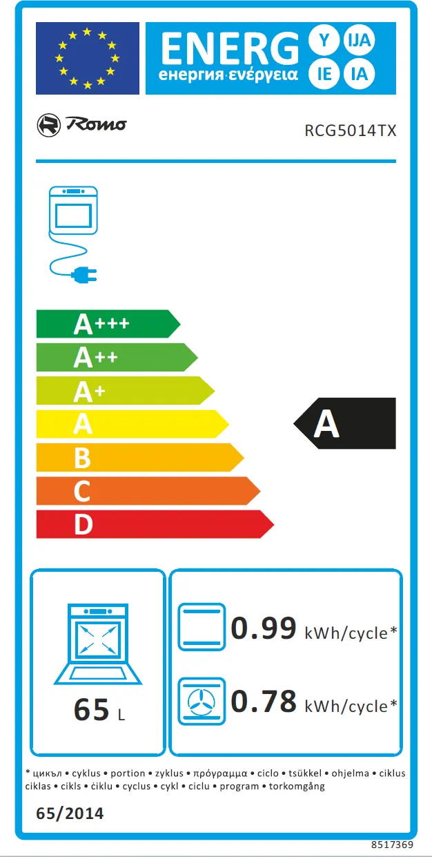 Image COMBINED STOVE RCG5014TX