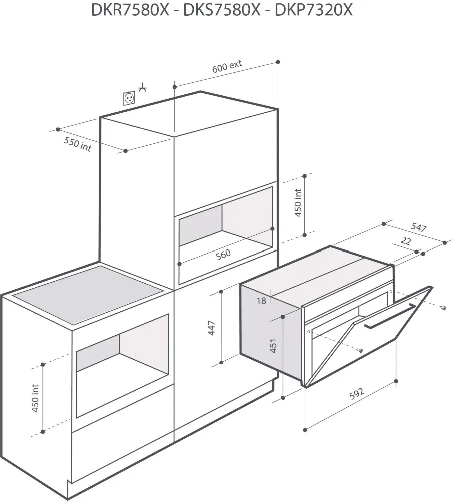 Image OVEN DKR7580BB