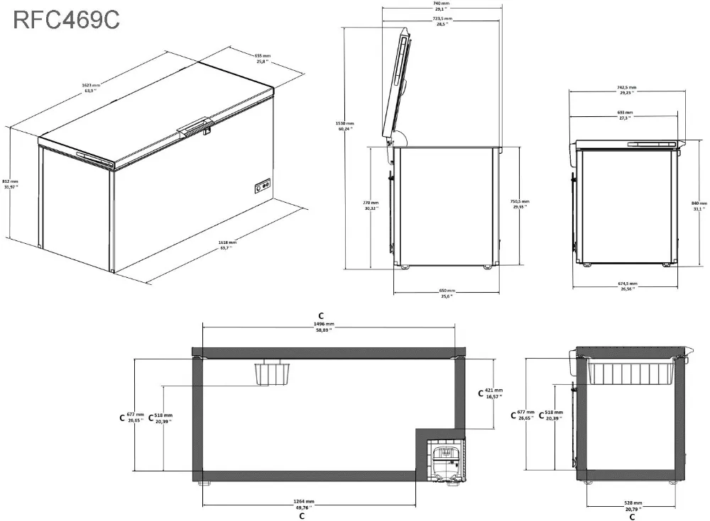 Image CHEST FREEZER RFC469C