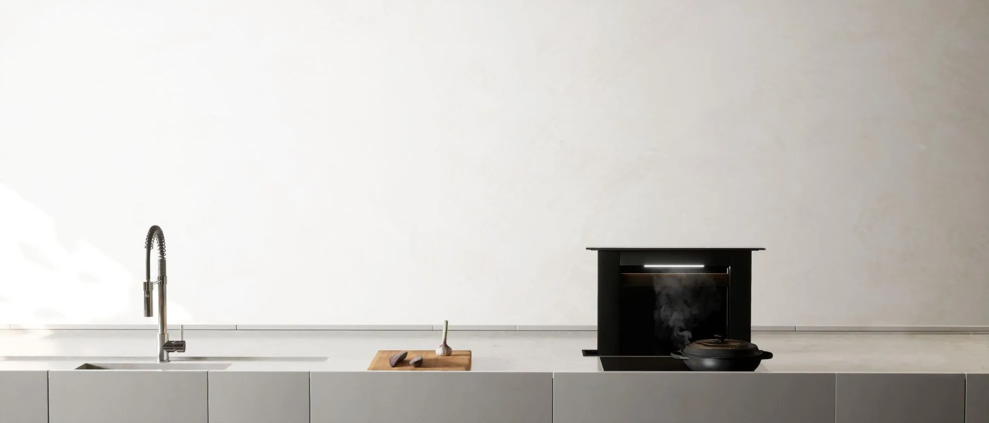 Image Worktop hood MOONDRAFT 60 Black CDB6001CC