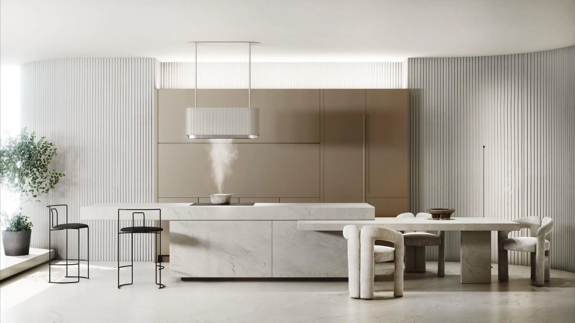 Image Island hood MONO W Ecru CDW9001E