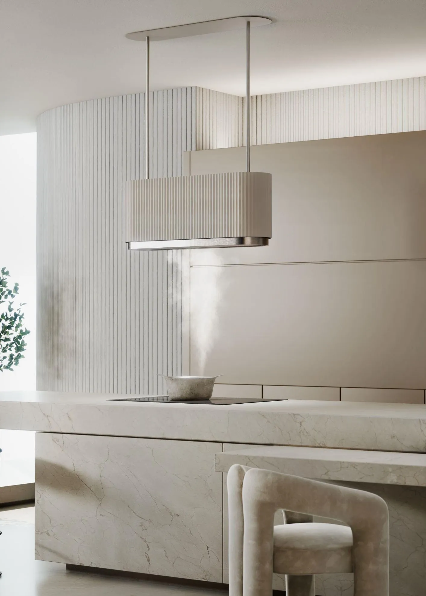 Image Island hood MONO W Ecru CDW9001E