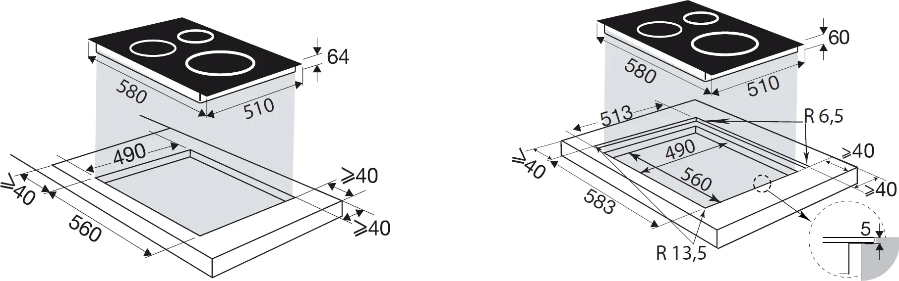 Image Induction hob BPI364DPB