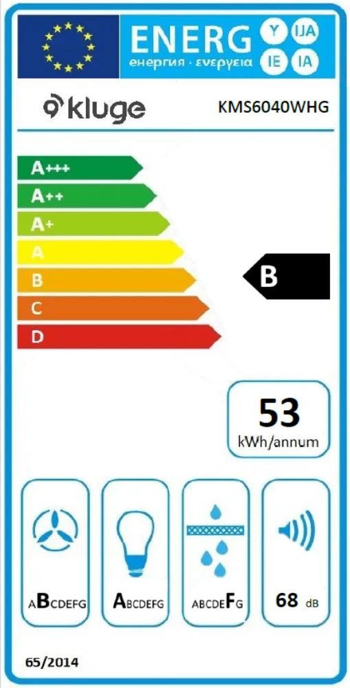 Image ANGLED CHIMNEY HOOD KMS6040WHG