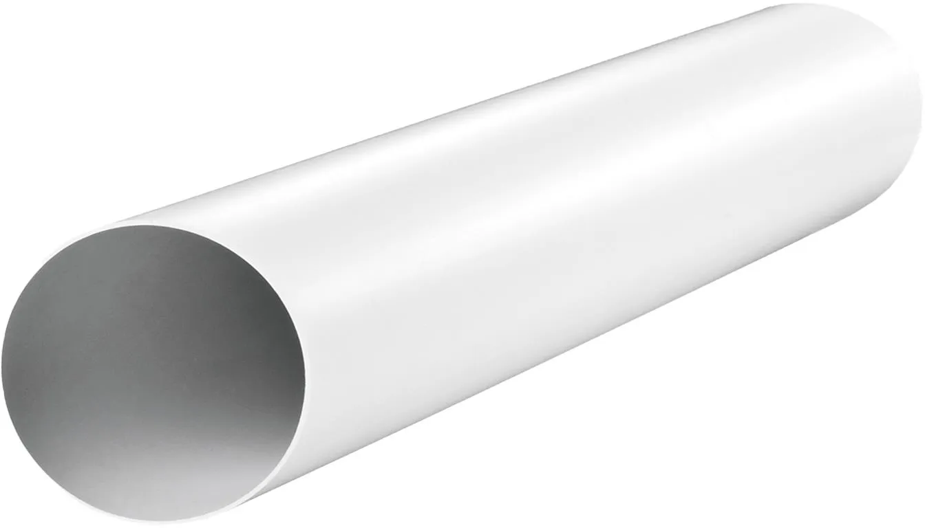 Image Round channel fi 150 mm, length 1.0 m white