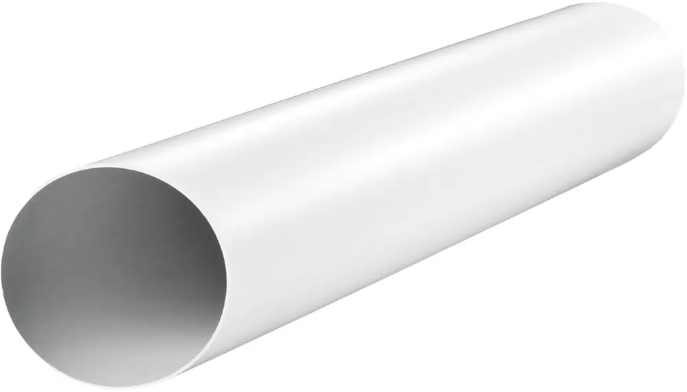 Round channel fi 150 mm, length 1.0 m white