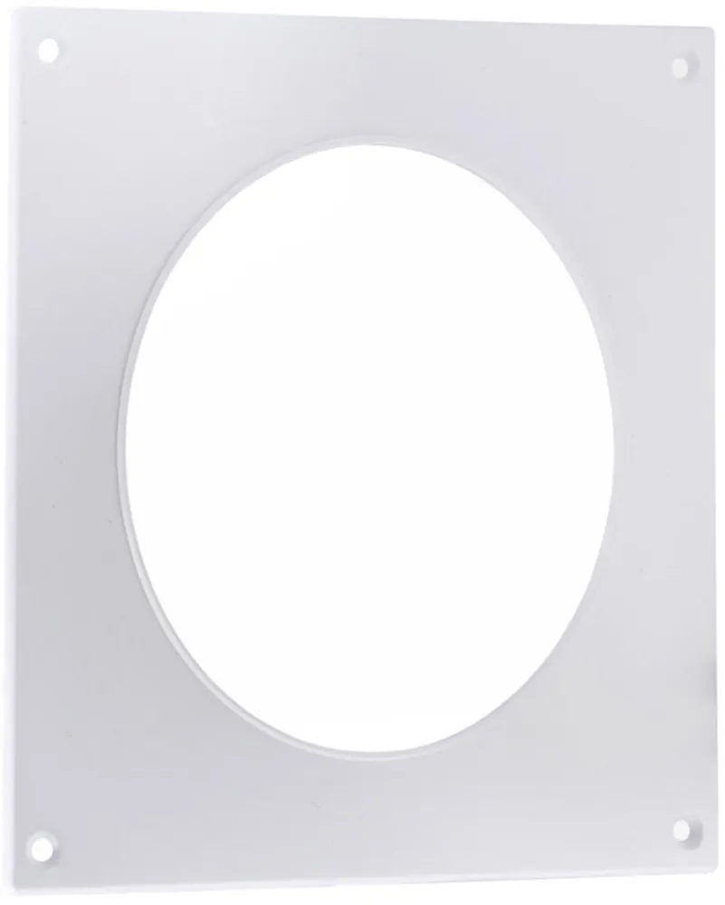 Wall flange fi 150 mm, white